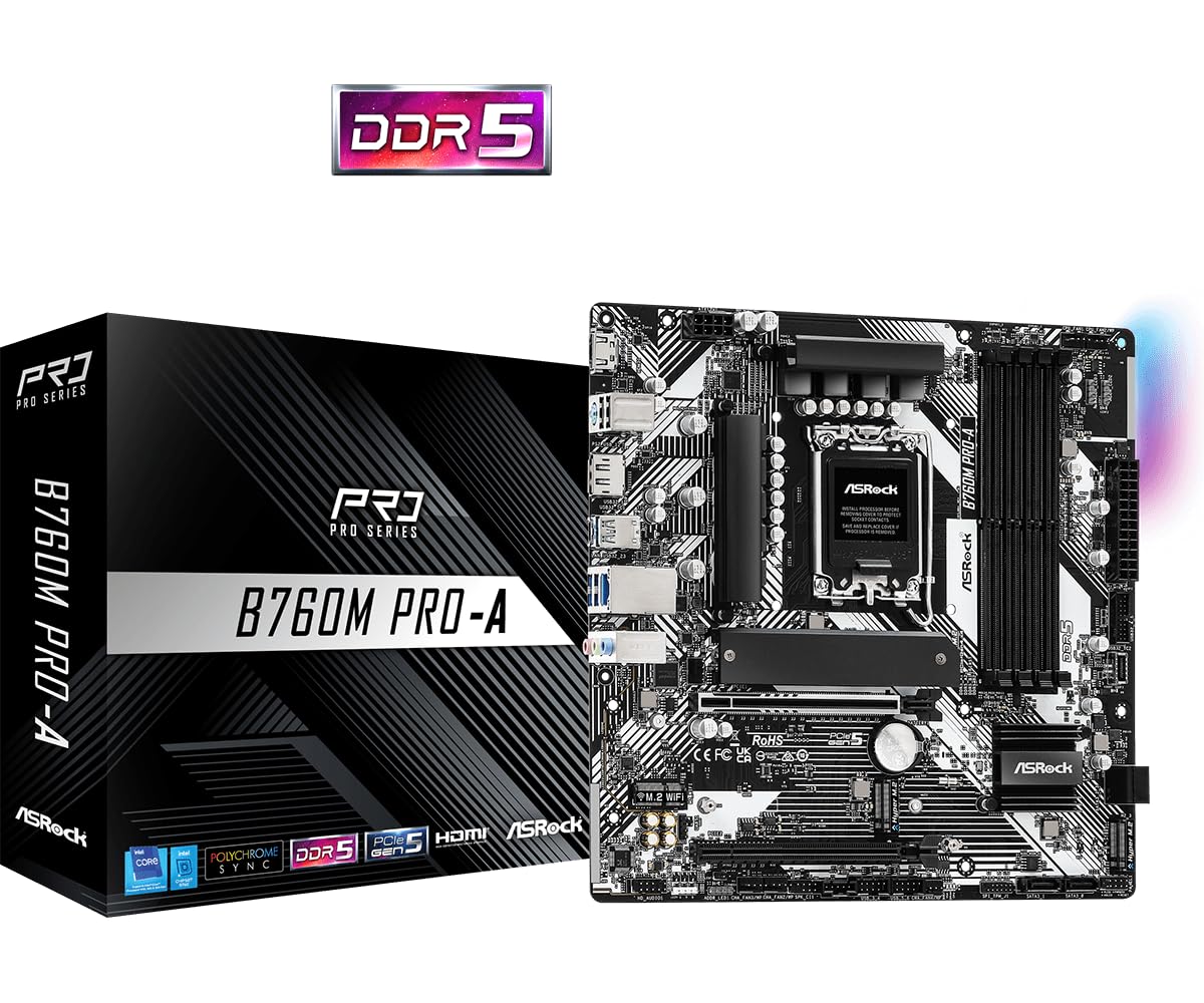 Amazon | ASRock B760M Pro-A Intel 700シリーズ mATX マザーボード